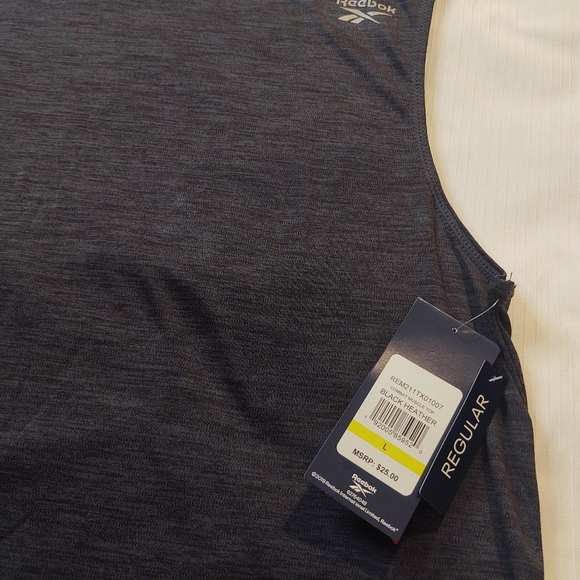 NWT Reebok Black Tank Top Shirt size Large - Picture 6 of 6